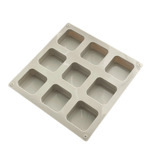 Beige Square 9 cavity mould