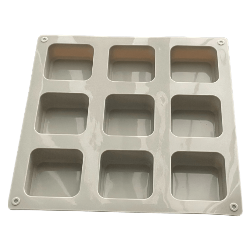 Beige Square 9 cavity mould
