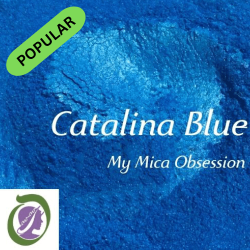 Ocean blue colour sample of Catalina blue mica MMO