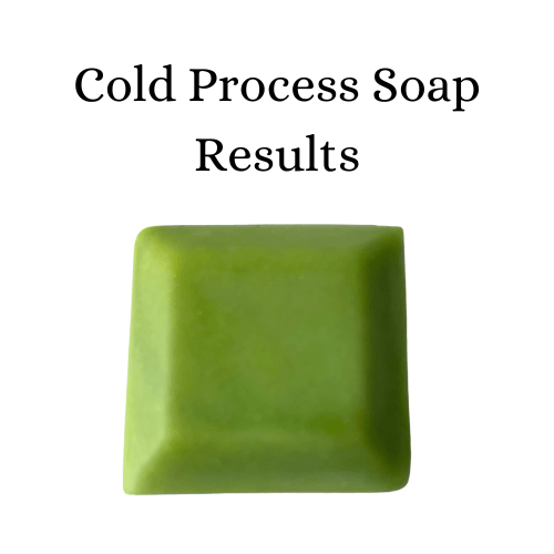 Chartreuse Mica Cold Process Soap Test Results