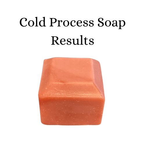 Orange/brown soap coloured with Desire Mica MMO