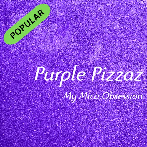 Deep purple sample of Purple Pizzaz mica