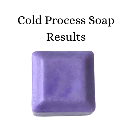Purple Pizzazz Mica Cold Process Soap Test Resultingin purple soap