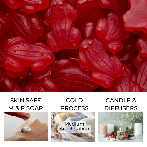 Red Frogs Fragrance Oil represented by Red Frog lollies