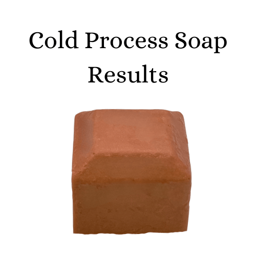 Soap coloured with brown Sahara Mica MMO