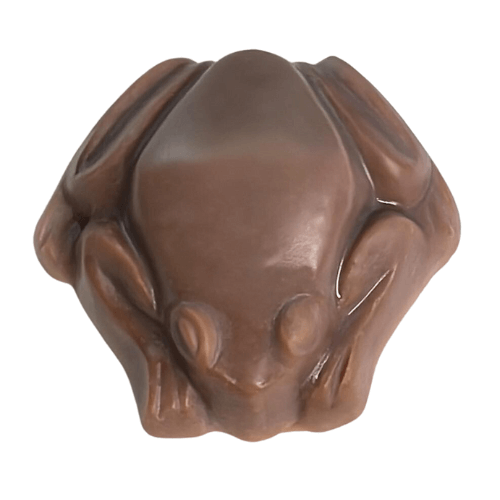 Dark Brown soap showing the colour Spiced Vanilla Cookie fragrance oil turns soap
