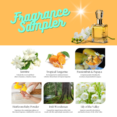 Summer 2024 Fragrance Sampler Pack (6) Heirloom Body Care