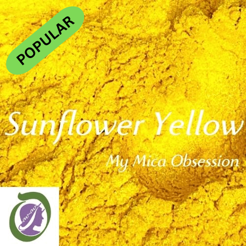 Sunflower Yellow Mica sample of yellow with a touch of orange