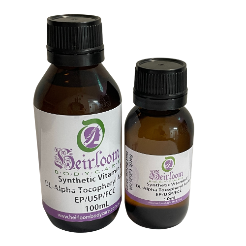 Vitamin E Synthetic(dl-alpha tocopheryl acetate) Heirloom Body Care Vitamin E Synthetic(dl-alpha tocopheryl acetate) Heirloom Body Care