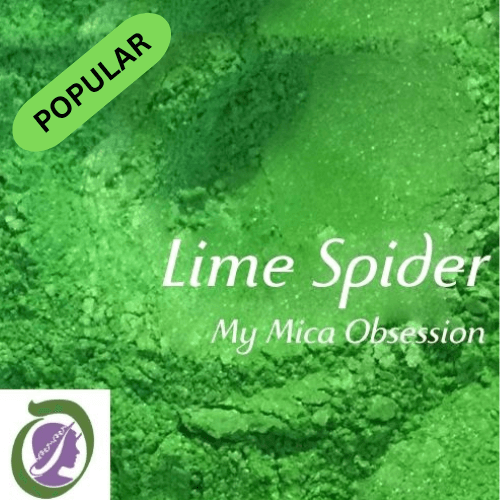 Lime green colour sample of Lime Green Mica