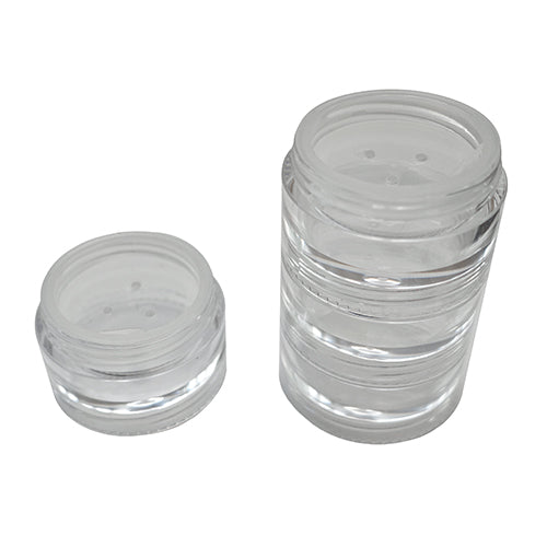 Make up 10gm Stackable Pot - Middles with sifters(only)