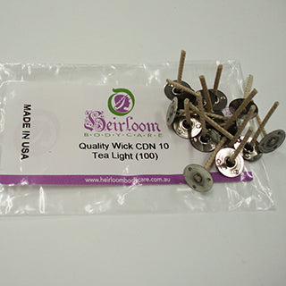 Quality CDN 10 Tealight Wicks (33mm)