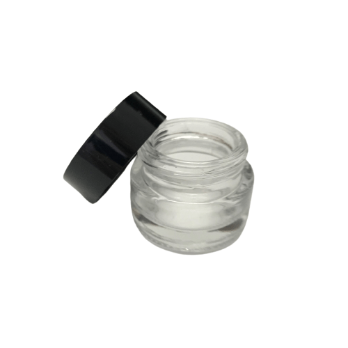 5gm Clear Jar with Black Lid