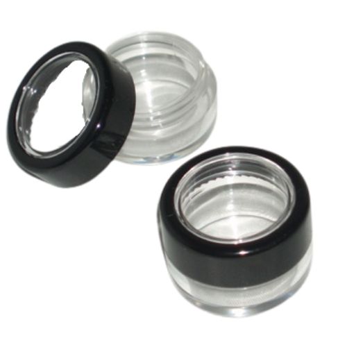 Lip Balm 5gm Clear Base Black Rimmed Lid
