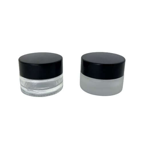 7gm Glass Pot with Black Lid & Casker Seal