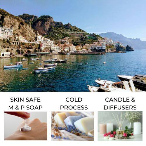 Picture of the Coast off Amalfi to represent Amalfi Coas Fragrance Oil