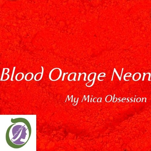 Deep orange/red colour sample of Blood Orange Neon Colour