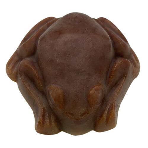 Dark brown soap showing brown discolouration from Cherry Berry Fragrance Oil