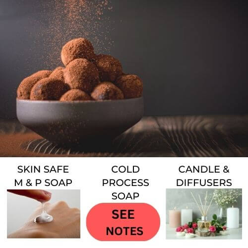 A bowl of rich chocolate truffles to represent chocolate truffle fragrance oil