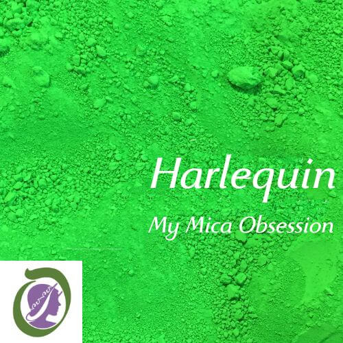 Vibrant lime green sample of Harlequin Neon MMO