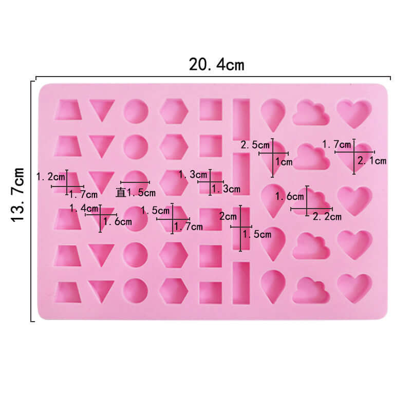 Back of mould showing sizing