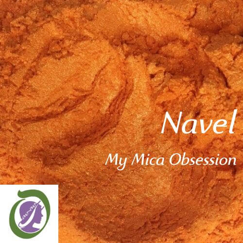 Rich orange sample of Navel Orange Mica MMO