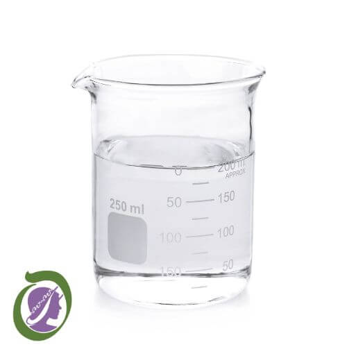 Polyquaternium 39 is a Clear liquid in a beaker