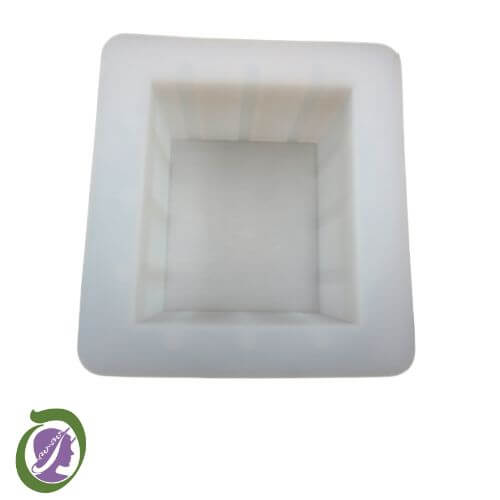 Sample 600ml ridged mould top view showing cavity