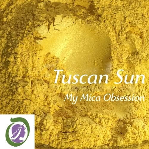 Deep yellow to gold colour of Tuscan Sun Mica