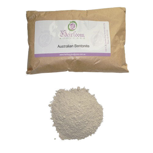 Beige Bentonite Clay on white background