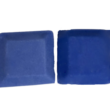 Soaps coloured blue using Blue Ultramarine