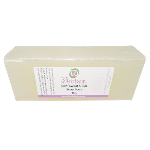 Clear Low Sweat Natural Soap Base SFIC 1kg