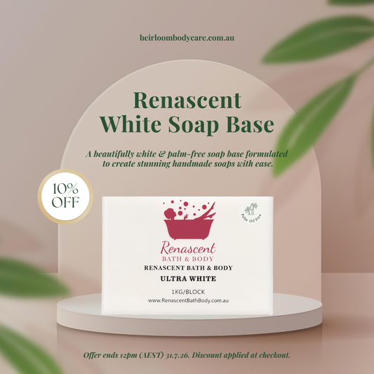 Ultra White Soap Base - Palm Free - Renascent