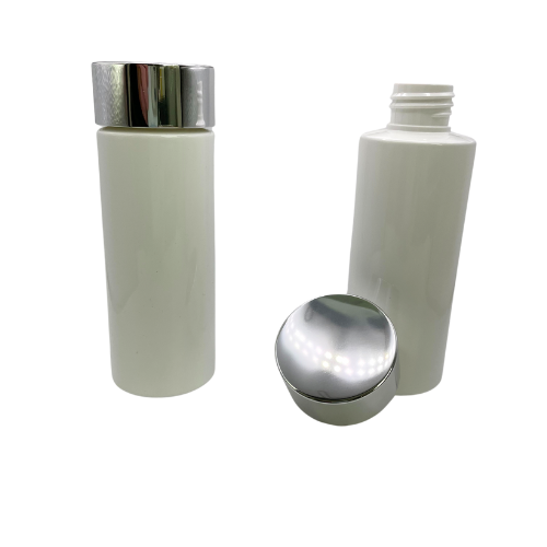 125ml White Bottle + Silver Cap