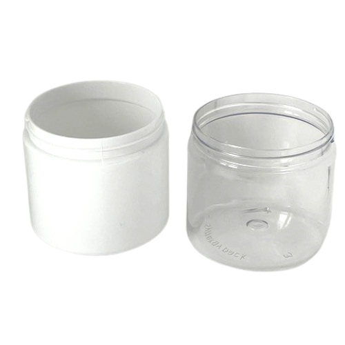 400gm Jar in white and clear