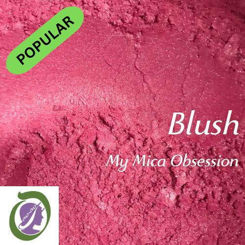 Deep pink sample of Blush Mica MMO