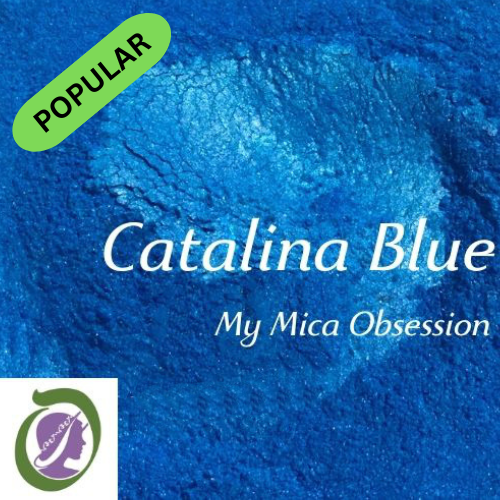 Ocean blue colour sample of Catalina blue mica MMO