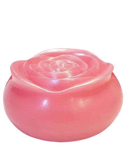 Pink Large round rose soap made from large round rose soap mould