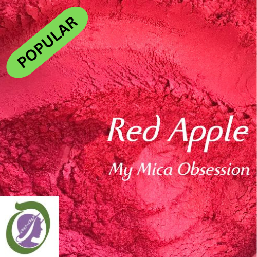 Deep red sample of Red Apple Mica MMO