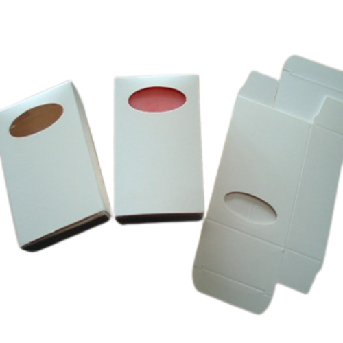 Soap Packaging Boxes - White with Oval