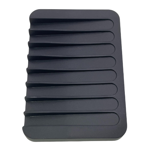 Black silicone soap dish