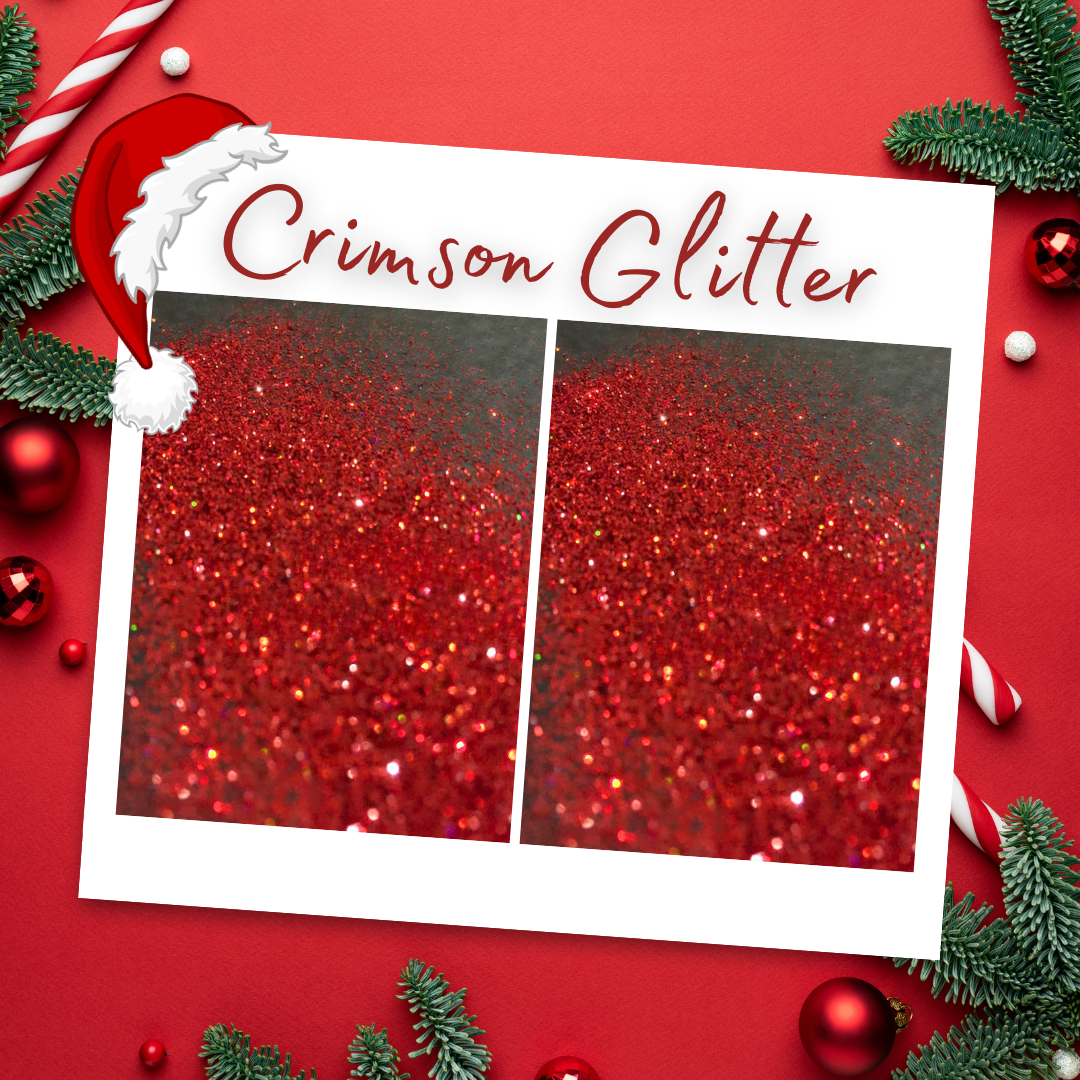 Red Crimson glitter