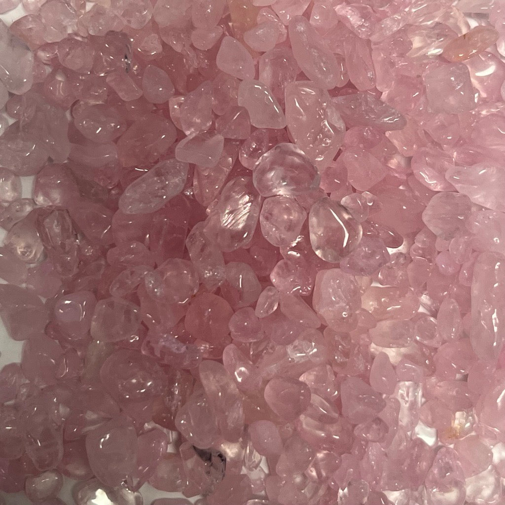 Rose Quartz Brighter Pink Coloured Crystal Chips - Limited stock