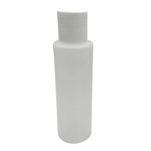 100ml natural bottle and white lid