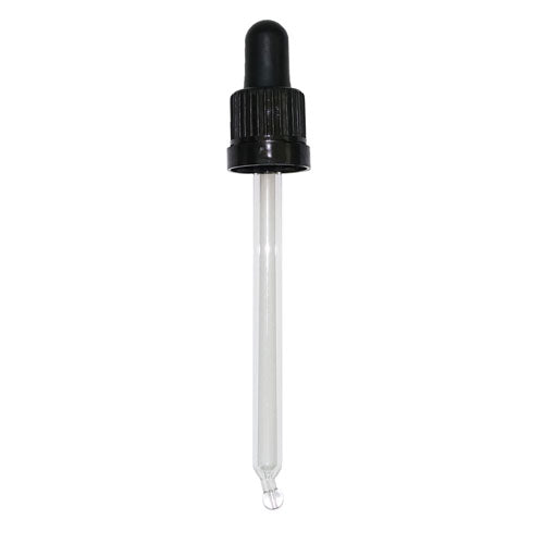 Dropper for 100ml Amb Glass Bottle 18mm BLACK