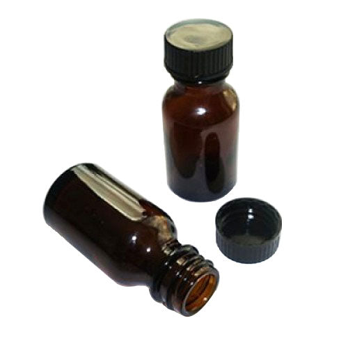 15ml Amber Glass Bottle with lid, no dripper