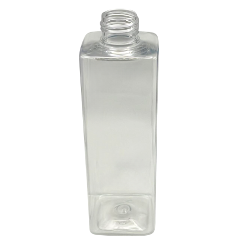 Clear square 250ml bottle