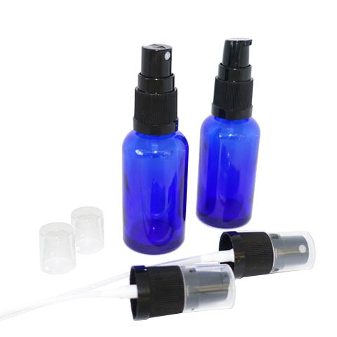 30ml Blue Glass Bottles with Pump or Spray