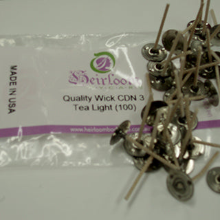 Quality CDN 3 Tealight Wicks (33mm)