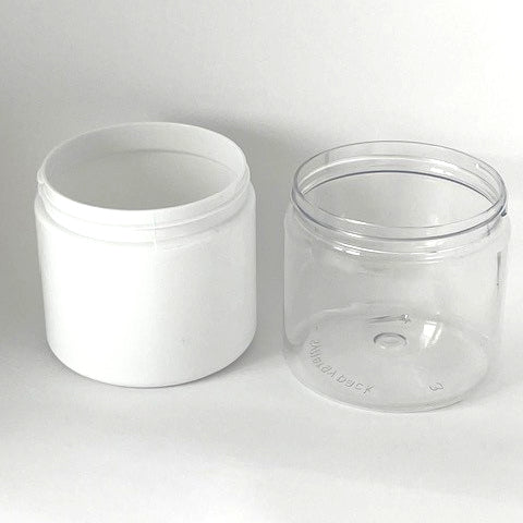 400gm Jar in white and clear